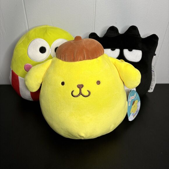 Squishmallows Hello Kitty Friends Keroppi Pompompurin Badtz Maru Lot Of 3 NWT - Picture 3 of 6